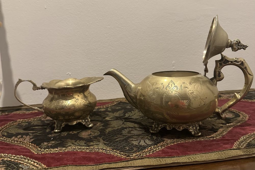 Mosiądz czajnik mlecznik