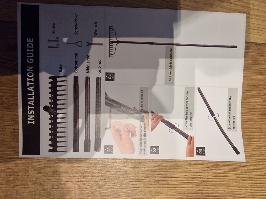 Wielofunkcyjne grabie do trawy