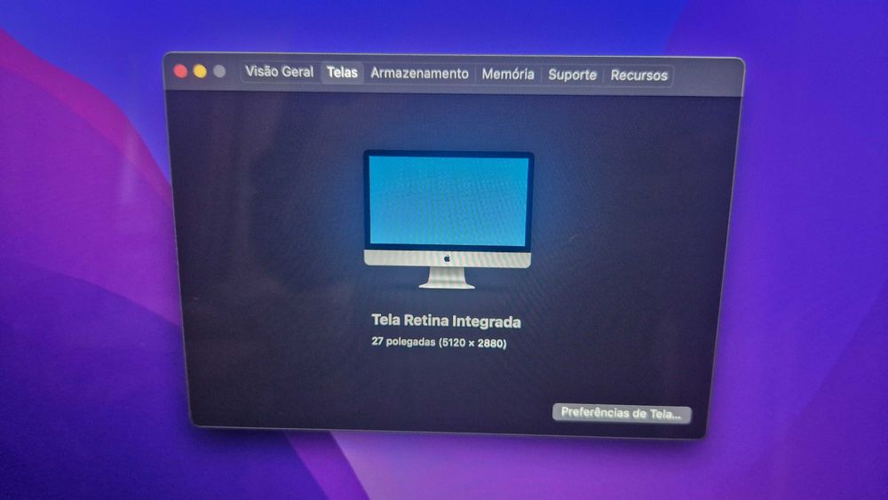 Imac 27" i5 24gb memoria 2Tb HD aceito troca por notebook