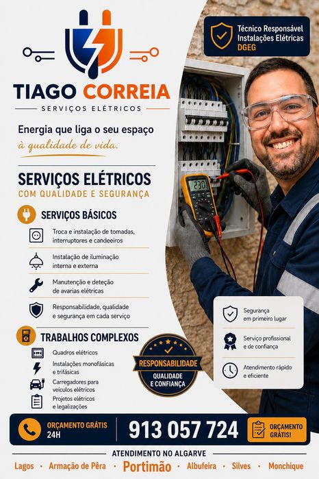 Eletricista / Serviços Elétricos em Portimão e Barlavento