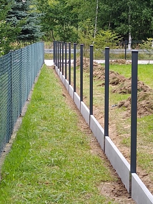 Ogrodzenie panelowe z podmurówka panel h123 fi4 52zł/mb LUBCZA