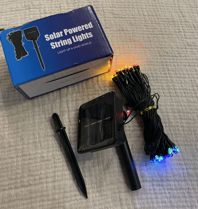 Girlanda solarna 7m 50 led wielokolorowa