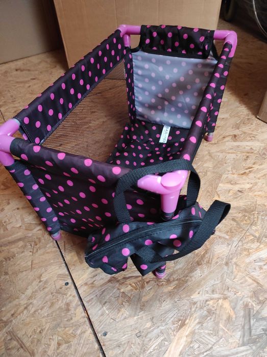 Łóżeczko dla lalek z pościelą i nosidełko