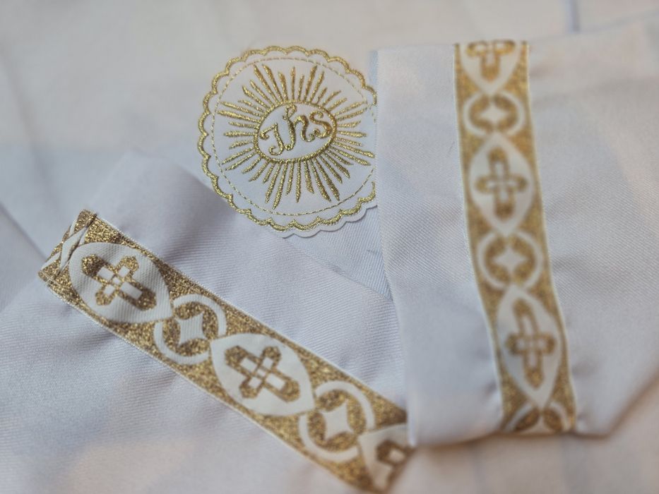 Alba komunijna sukienka Komunia Święta r. 134/140 Gaszowice
