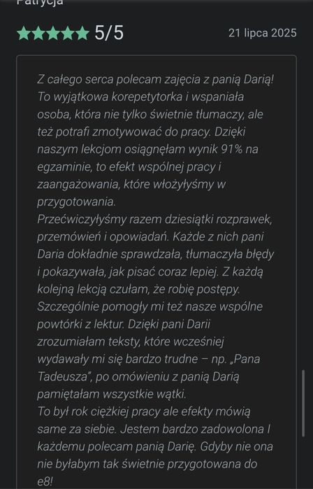 Korepetycje z języka polskiego online