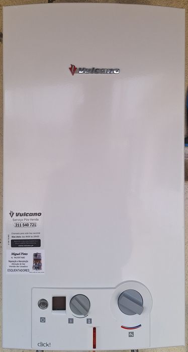 Esquentador Vulcano Inteligente Gás Garrafa 11Litros