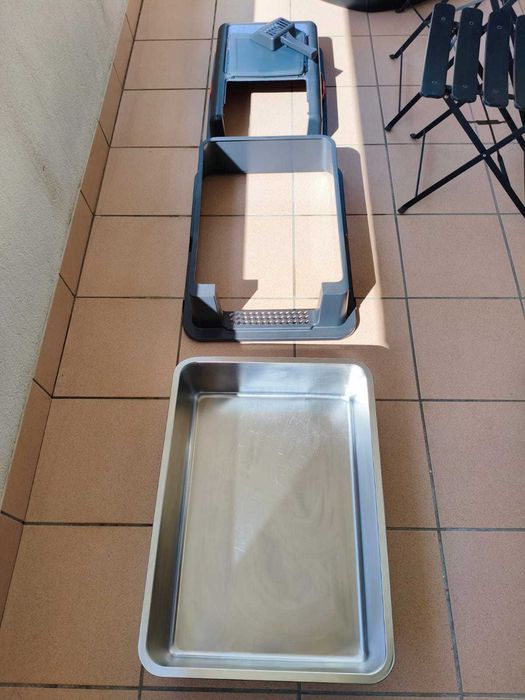 Caixa de Areia Premium – Base em Inox (Anti-Odor) + Acessórios – Como Nova