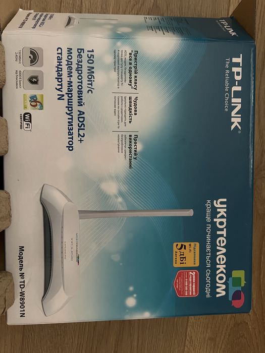 WI-FI Роутер TP-Link TD-W8901N (ADSL2+)