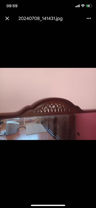 Espelho grande mogno