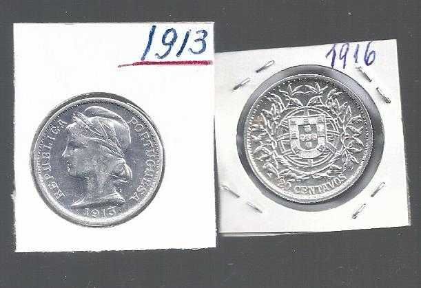 COLEÇÃO  Completa  20 Centavos  de Prata 1913 e 1916