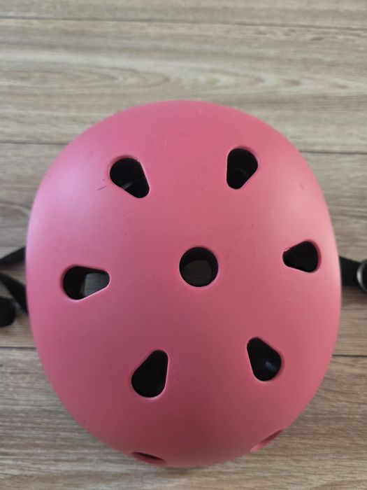 Kask HI TEC rozmiar S dziewczęcy dziecięce różowy rower hulajnoga rolk