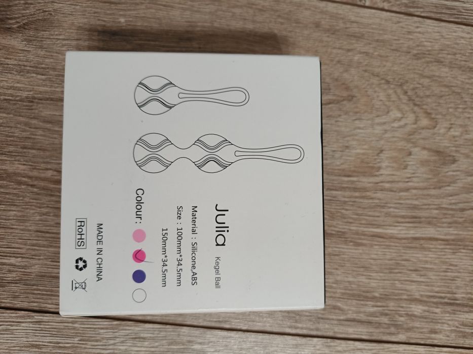 Kule kuleczki Julia Kegel Ball do ćwiczenia mięśni Kegla różowe