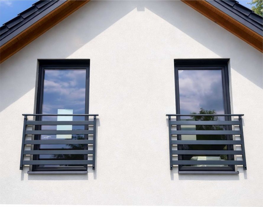 Balustrady aluminiowe na wymiar – balkon, taras, schody, okna francus.