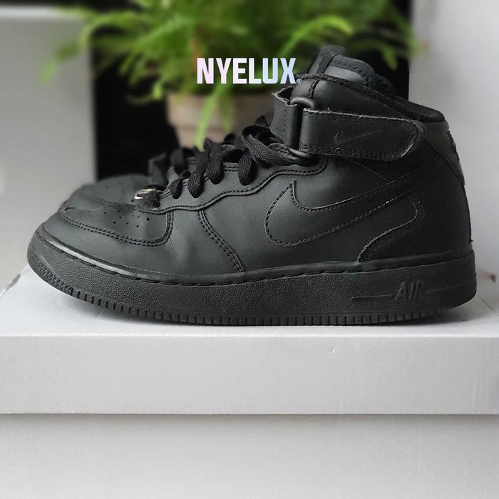 Buty NIKE Air Force 1 MID - czarne - 37.5 - oryginalne