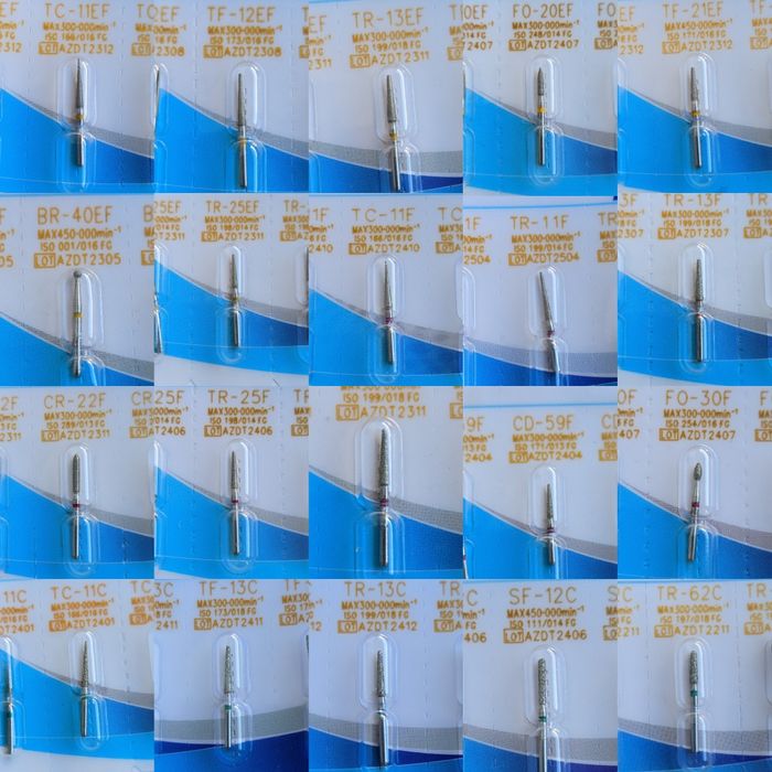 Турбінні алмазні бори, твердосплавні бори