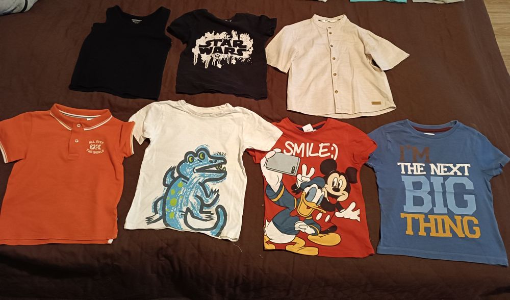 Paczka ubrań chłopiec 110 116