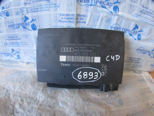 Modulo 8E0959433L AUDI A4 B6 2003 2.5TDI 4X4 180CV 4P PRETO Módulo Confort