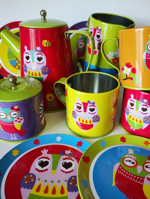 Conjunto de chá de metal