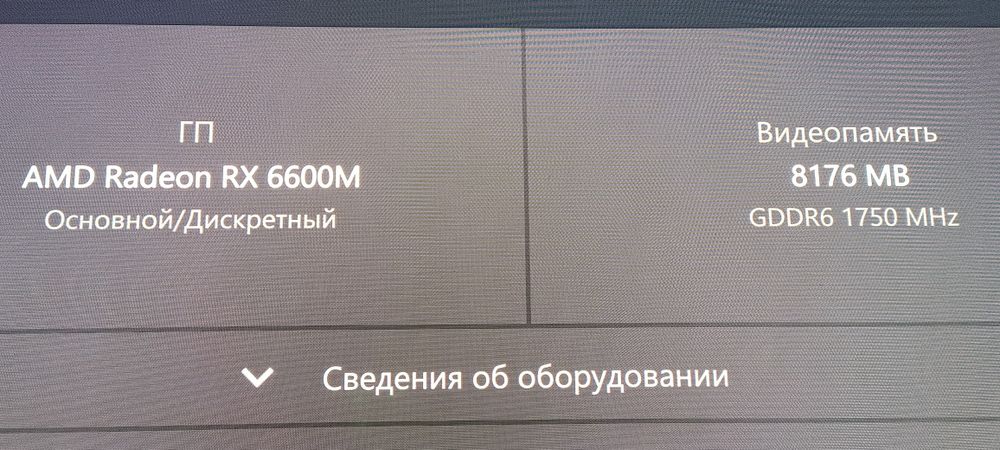 Rx 6600m(Видеокарта)