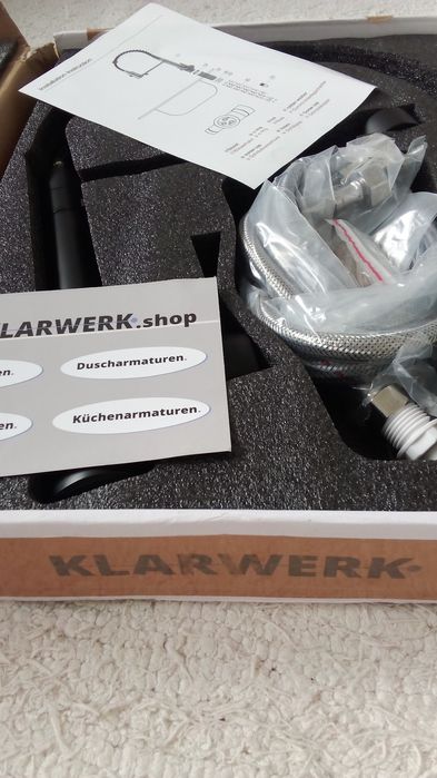 Torneira nova em preto mate da Klarwerk