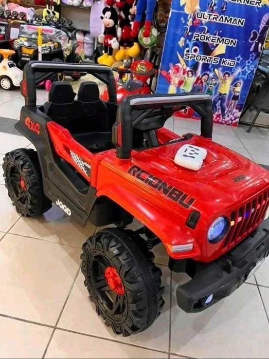 Дитячий електромобіль з пультом джип Spoko SP-V80 червоний/Електрокар на акумуляторі