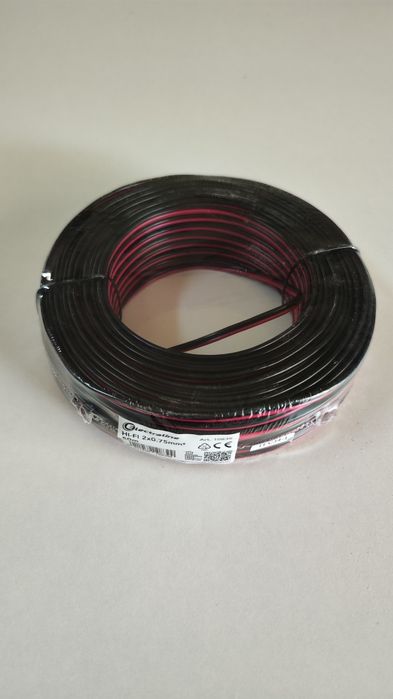 Rolo cabo paralelo 2x0,75 led audio 50m