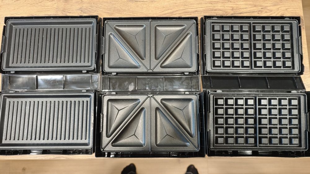 Tefal snack collection wkłady grill/panini, tosty trójkątne gorfy