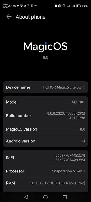 Honor Magic 6 Lite
