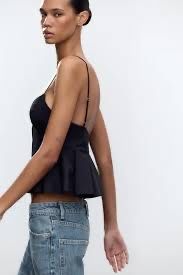 Топ поплина Zara с плиссировкой НОВА
