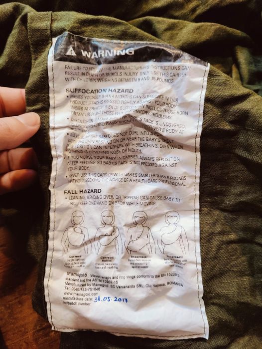 Sling de Anéis Mamagolo | Ring Sling | 100% linho | | Muito bom estado