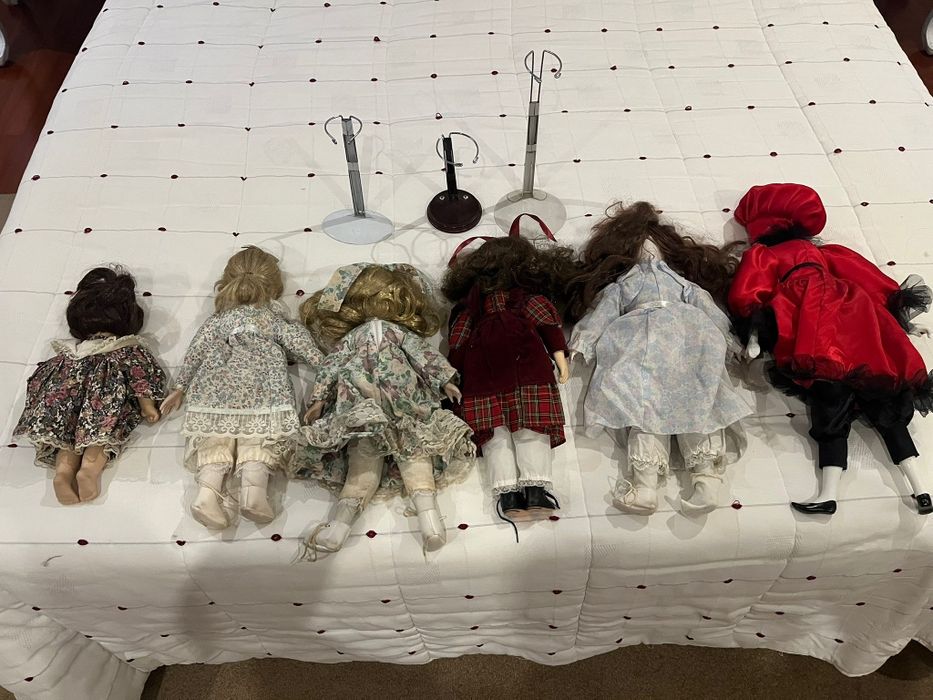 Bonecas de porcelana anos 80 e 90