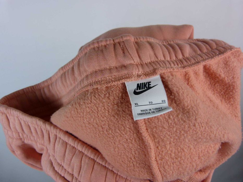 Nike grubsze spodnie dresowe morelka bawełna / XL