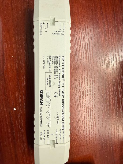 Zasilacz regulowany do taśmy led RGB OSRAM 24V