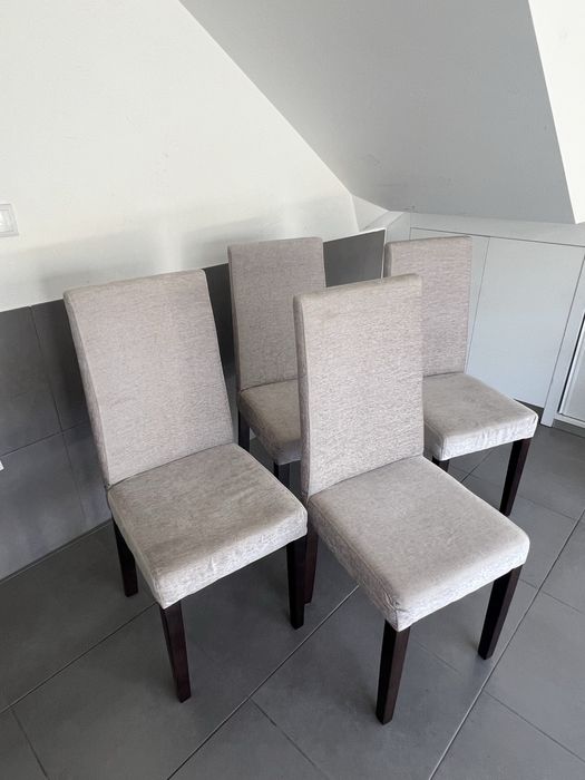 Conjunto 4 cadeiras cinza