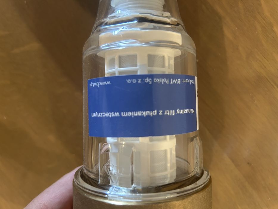 BWT manualny filtr z płukaniem wstecznym