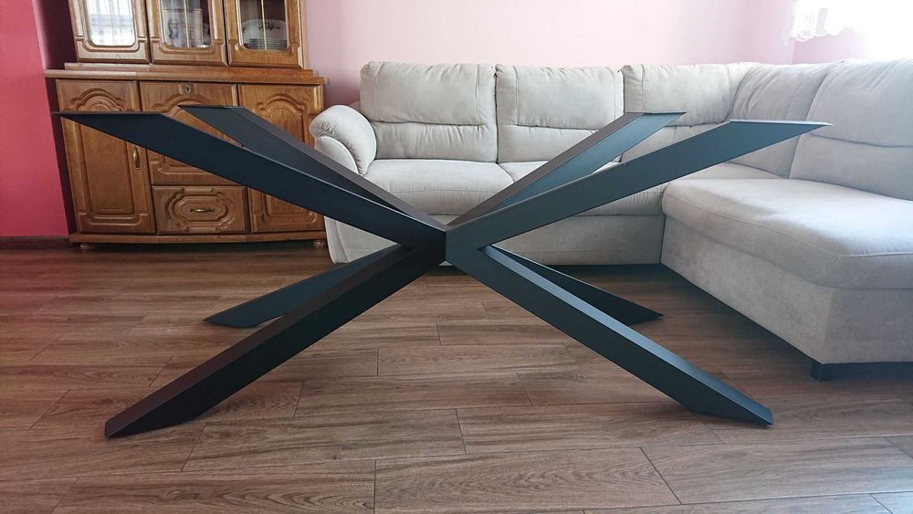 Nogi metalowe Typu PAJĄK XXL 140x75 profil 80X80 do stołu blatu stelaż