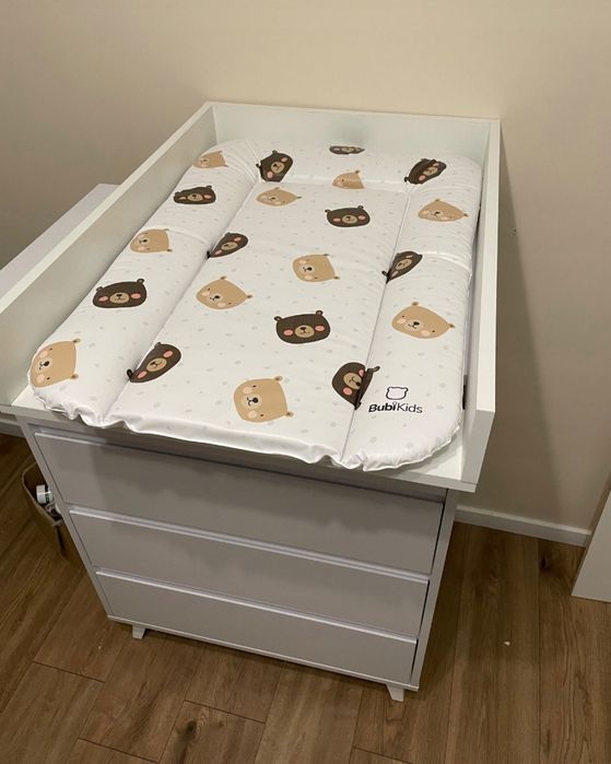 Miękki przewijak 70x47 płaska mata na nakładkę komodę dla niemowląt