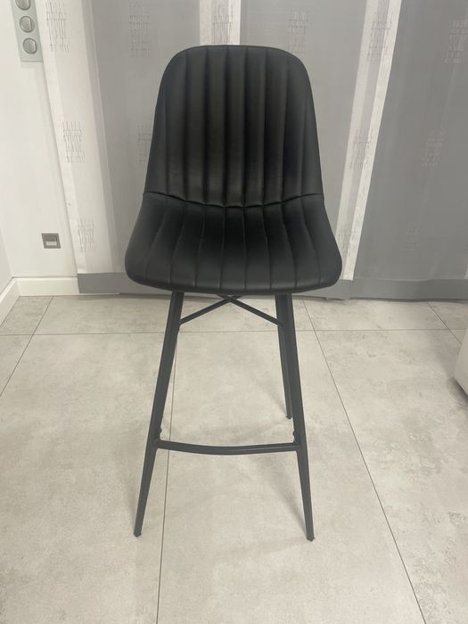 Krzeslo hoker ekoskora czarne