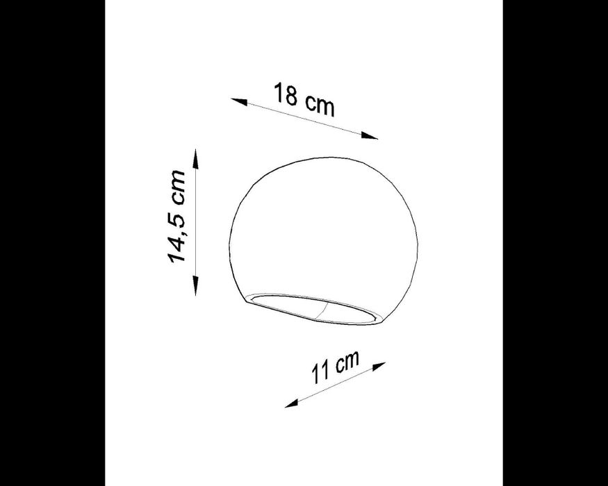 Kinkiet ścienny ceramiczny