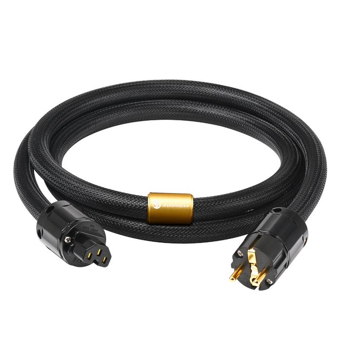 Kabel zasilający AC do wzmacniacza głośnikowego.