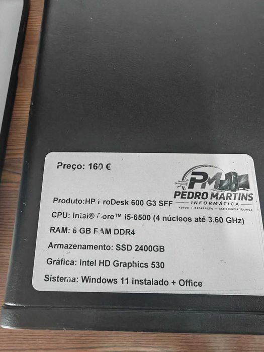 HP ProDesk 600 G3 SFF | Intel Core i5 | SSD | Windows 11 | Garantia