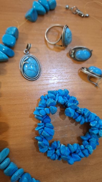 Серебряное кольцо 925 пробы и набор