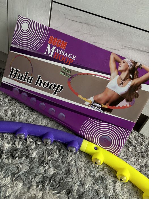 Hula hoop massage z masażem 98cm magnetyczne wypustki