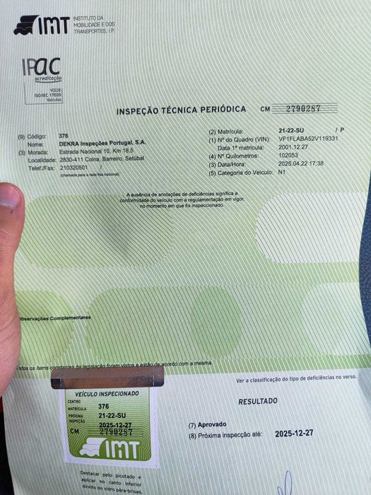 Renault Trafic 1.9 Mercadorias 2001