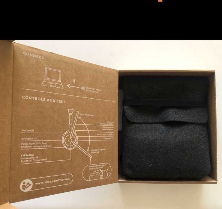 Auscultadores / Headset Profissional Jabra Evolve2 55 Wireless + Adaptador USB-C  [NOVO]