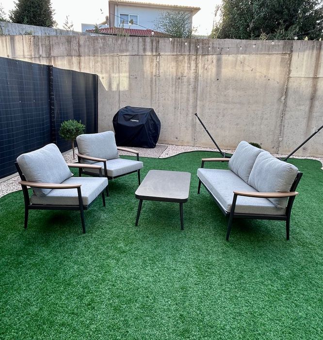 Conjunto sofá e poltronas - para jardim