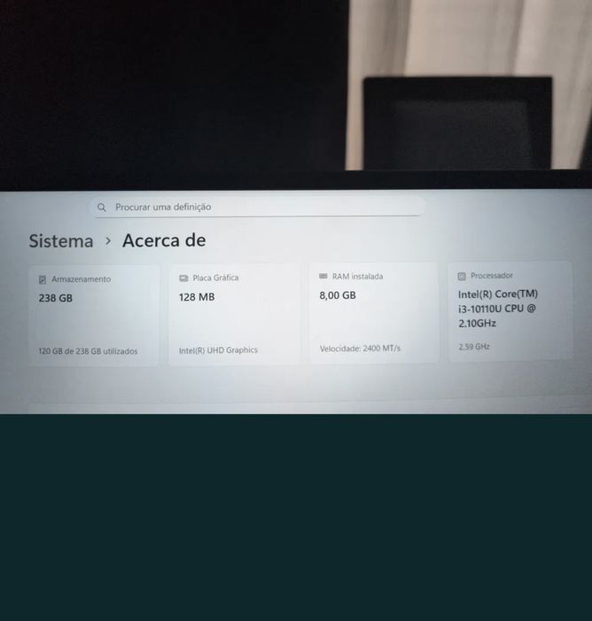 Portátil Huawei Matebook D15 Intel I3 10110U