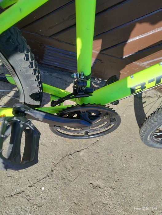 Rower górski MTB B'TWIN Rockrider | Koła 24" | Neon Yellow | Stan bdb