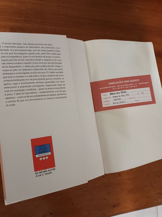 Livro Júlio Machado Vaz Olhos Nos Olhos