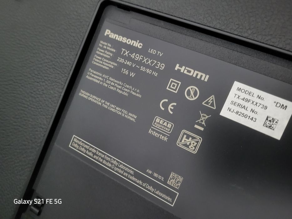 Телевізор Panasonic 49 4К  smart tv
